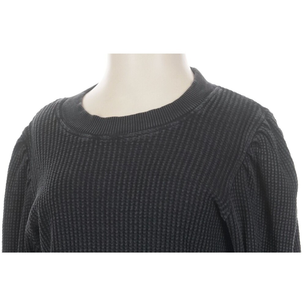 Free People FP One Tasha Lace Up Sleeves Thermal Black XL Shirt, boho grunge - Picture 11 of 11